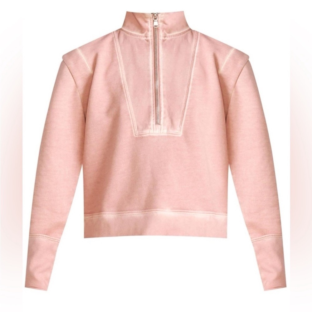 Veronica Beard Rose Quarter Zip Pullover Sweatshirt Size Large Like New - Picture 3 of 8